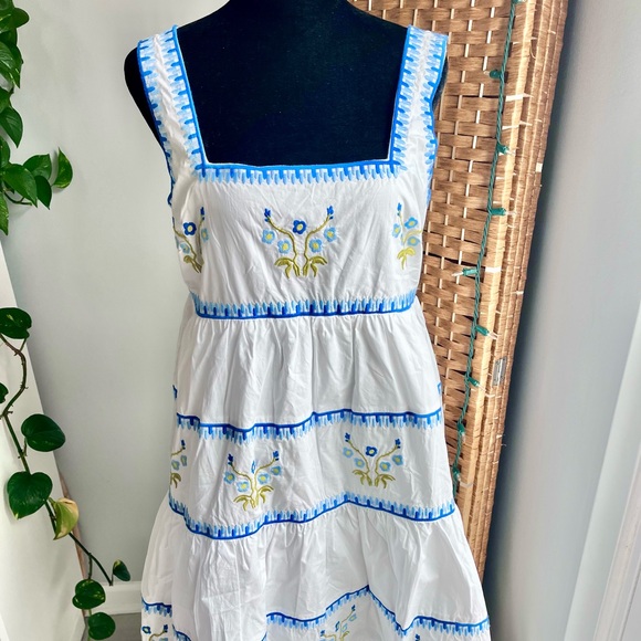 NWT English Factory EMBROIDERED MIDI DRESS - Picture 4 of 13